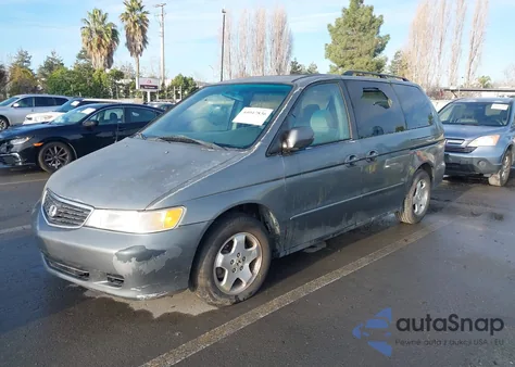 2001 Honda Odyssey Ex z USA, uszkodzony, nr VIN 2HKRL18611H592560